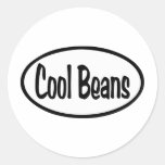 Cool Beans Oval Stickers