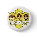 Cool Bees buttons