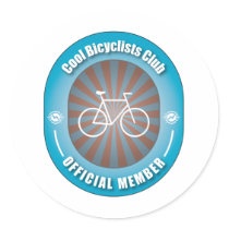 Cool Bicyclists Club Sticker