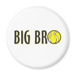 Cool Big Bro Brother Shirt - Tennis Theme magnets