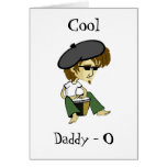 Cool Big Daddy-O Beatniks Greeting Card