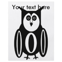 Cool black and white owl