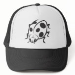 Cool Black Ladybug Tattoo Logo hats