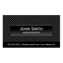 Cool Black Stripes Neuroscience Business Card