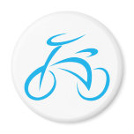 Cool Blue Bicycle Biking Logo