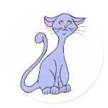 Cool Blue Cat stickers