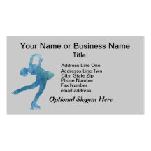 Cool Blue Figure Skater Business Card Templates