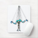 Cool Blue Puppet on Strings Comic Character mousepads