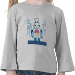 Cool Blue Robot Gifts Novelties T Shirt