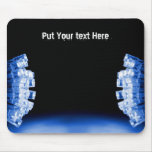 Cool blue side lights mousemat mousepads