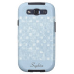 Cool Blue Squares Samsung Galaxy S3 Case