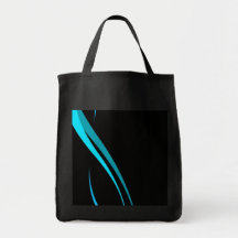 Cool Blue Tribal Curves Layout Bags