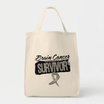 Cool Brain Cancer Survivor Canvas Bags