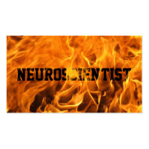 Cool Burning Fire Neuroscience Business Card