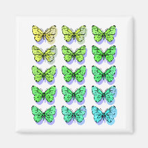 Cool Butterflies Fridge Magnet
