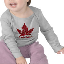 Cool Canada Baby Shirt Retro Maple Leaf Souvenir