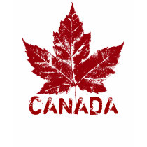 Cool Canada T-shirt Retro Maple Leaf Souvenir