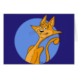 Cool Cartoon Cat Card