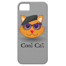 Cool Cat Beret Beanik Hip Musician iphone 5 case