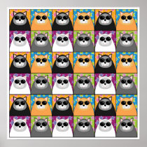 Cool Cat Print Large