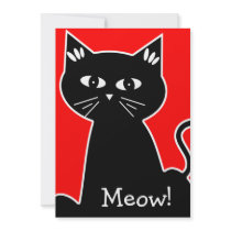 Cool Cats Birthday Party - Black Cartoon Cat