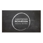 COOL CHALKBOARD CIRCLE with YOUR NAME Business Cards