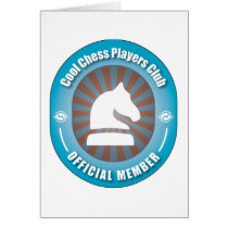 Cool Chess Players Club Greeting Card