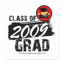 Cool Class of 2009 Grad Square Sticker