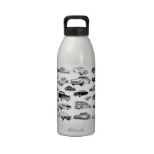 Cool Classic Cars Water Bottle