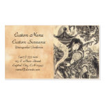 Cool classic vintage japanese demon ink tattoo business card