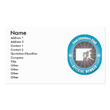 Cool Climbers Club Business Card Template