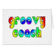 Cool Coaches Birthday Victory Parties Groovy Coach Greeting Card