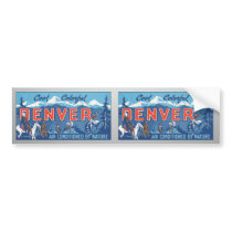 Cool Colourful Denver Air Conditioned By Nature, V Bumper Stickers