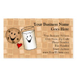 Cool Cookies and Milk Friends Cartoon Business Cards