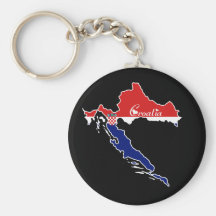 Cool Croatia Keychains