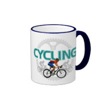 Cool Cycling Design On Ringer Mug