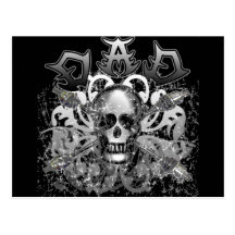 Cool DAD in Heavy Metal Style Tshirts and Gifts Postcards