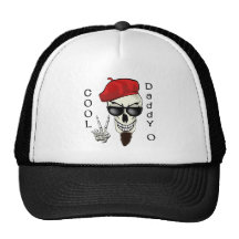 Cool Daddy - O Beatnik Skull Trucker Hat