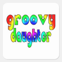 Cool Daughters Birthdays Christmas Groovy Daughter Sticker