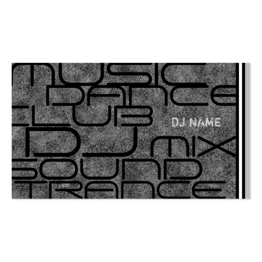 Cool DJ Business Card