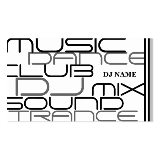 Cool DJ Business Card