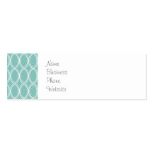 Cool Double Blue White Oval Pattern Fun Gifts Business Card Templates