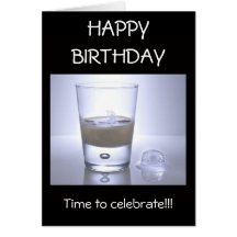 Cool Drink, Time to celebrate!! Greeting Cards