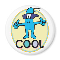 Cool Dude Refrigerator Magnet