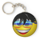 COOL DUDE SMILEY keychains
