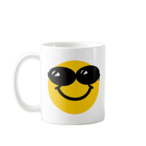 Cool dude smiley coffee mug