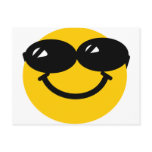 Cool dude smiley postcards