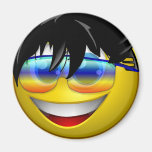 COOL DUDE SMILEY REFRIGERATOR MAGNET