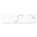 Cool Electric Eel Fish Icon Logo bumper stickers