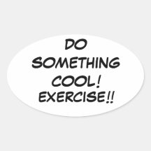COOL exercise sticker